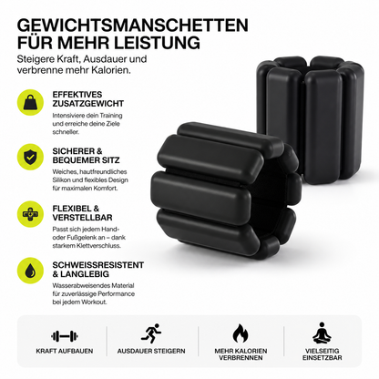 Gewichtsmannschetten für mehr schnelligkeit