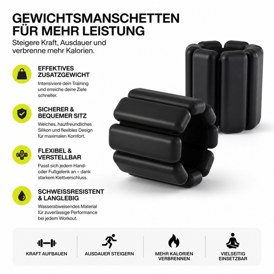 Gewichtsmannschetten für mehr schnelligkeit